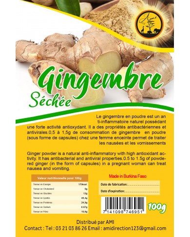 Gingembre séché Gingembre séché