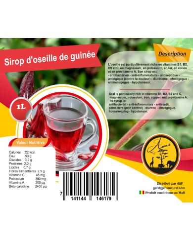 Sirop d'oseille de guinée