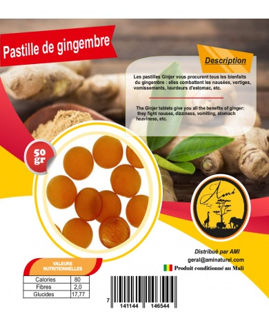 Pastille de gingembre 