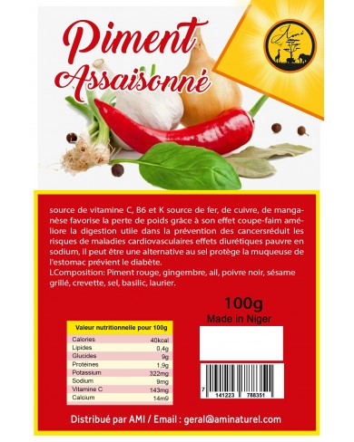Piment assaisonné Piment assaisonné