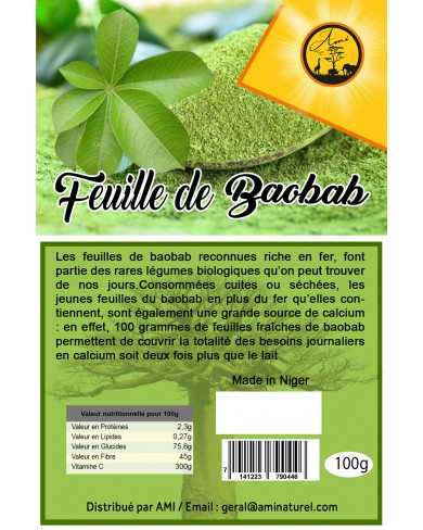 Baobab feuilles 