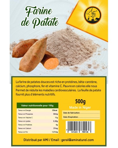 Farine de patates douce