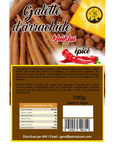 Galettes d'arrachide épicé (kluiklui)