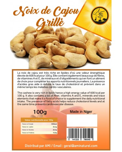 Noix de cajou grillé