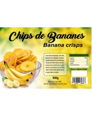 Chips de bananas opercúlo