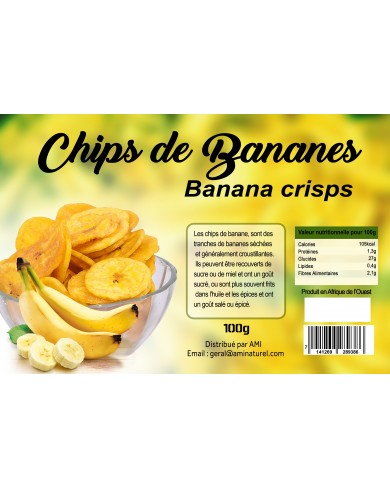 Chips de bananes opercule