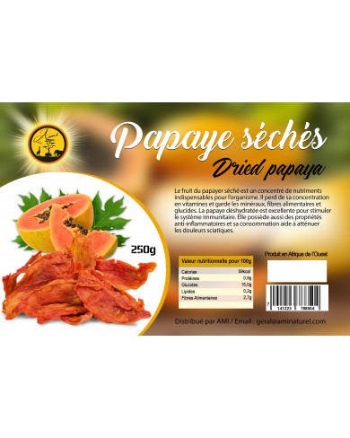 Papaye séchée opercule